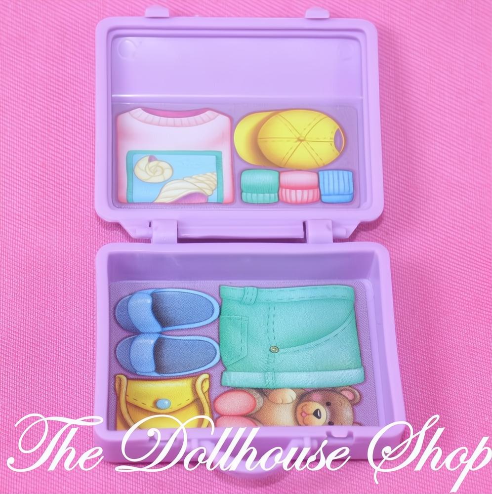 Fisher-Price Loving Family Dollhouse Purple RV Travel Suitcase Luggage Bag-The Dollhouse Shop