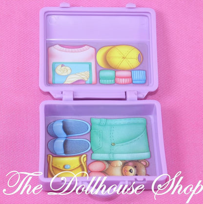 Fisher-Price Loving Family Dollhouse Purple RV Travel Suitcase Luggage Bag-The Dollhouse Shop