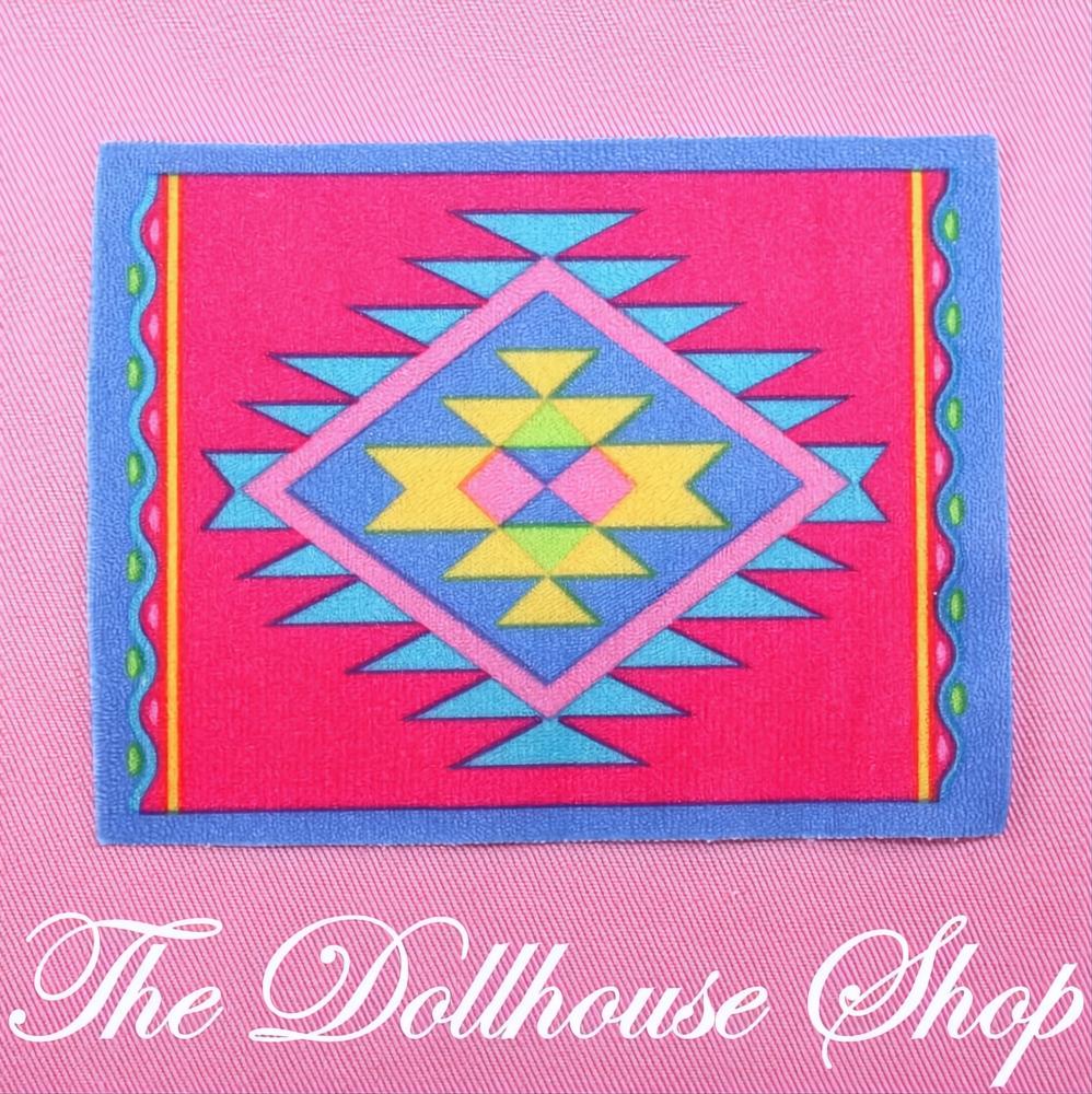 Fisher-Price Loving Family Dollhouse Ranch Rug Horse Stable Blanket-The Dollhouse Shop