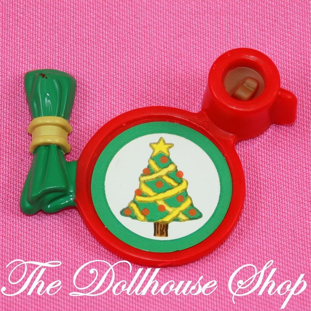 Fisher-Price Loving Family Dollhouse Red Christmas Food Plate Holidays Cocoa-The Dollhouse Shop