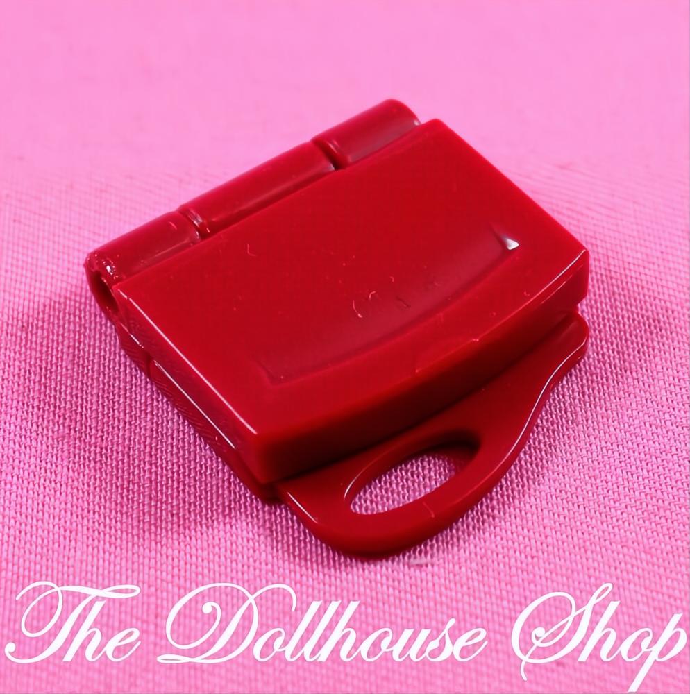 Fisher-Price Loving Family Dollhouse Red Computer Laptop Office Notebook-The Dollhouse Shop