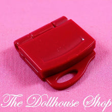 Fisher-Price Loving Family Dollhouse Red Computer Laptop Office Notebook-The Dollhouse Shop