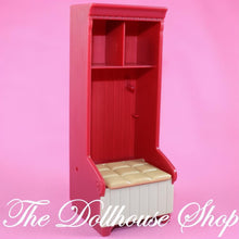 Fisher-Price Loving Family Dollhouse Red Laundry Storage Cabinet Mudroom-The Dollhouse Shop