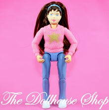 Fisher-Price Loving Family Dollhouse Sally Girl Horse Rider Brown Hair Pink-The Dollhouse Shop