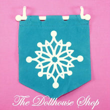 Fisher-Price Loving Family Dollhouse Seasonal Winter Snowflake Flag-The Dollhouse Shop