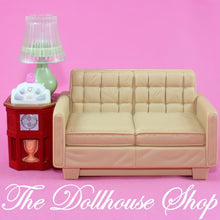 Fisher-Price Loving Family Dollhouse Sofa Radio Lamp Light Music Table-The Dollhouse Shop