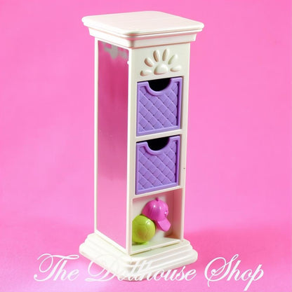 Fisher-Price Loving Family Dollhouse Storage Cubes Shelf Drawers Mirror-The Dollhouse Shop
