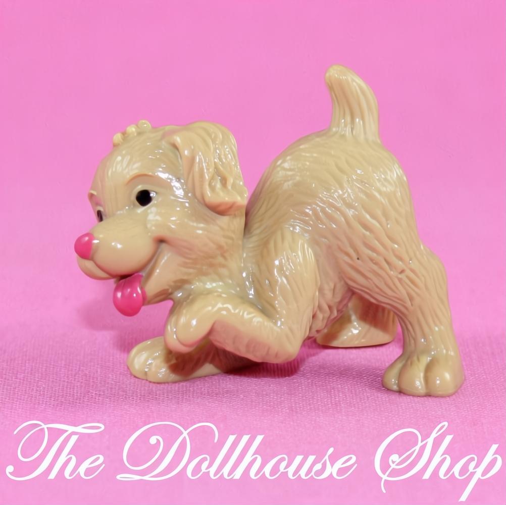 Fisher-Price Loving Family Dollhouse Tan Brown Pet Puppy Dog Doggy-The Dollhouse Shop