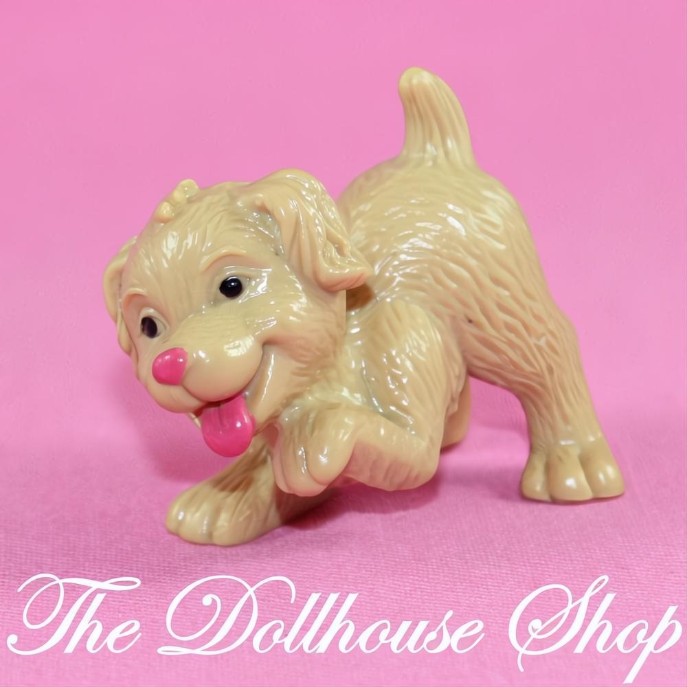 Fisher Price Loving Family Dollhouse Tan Brown Pet Puppy Dog Doggy Animal-The Dollhouse Shop