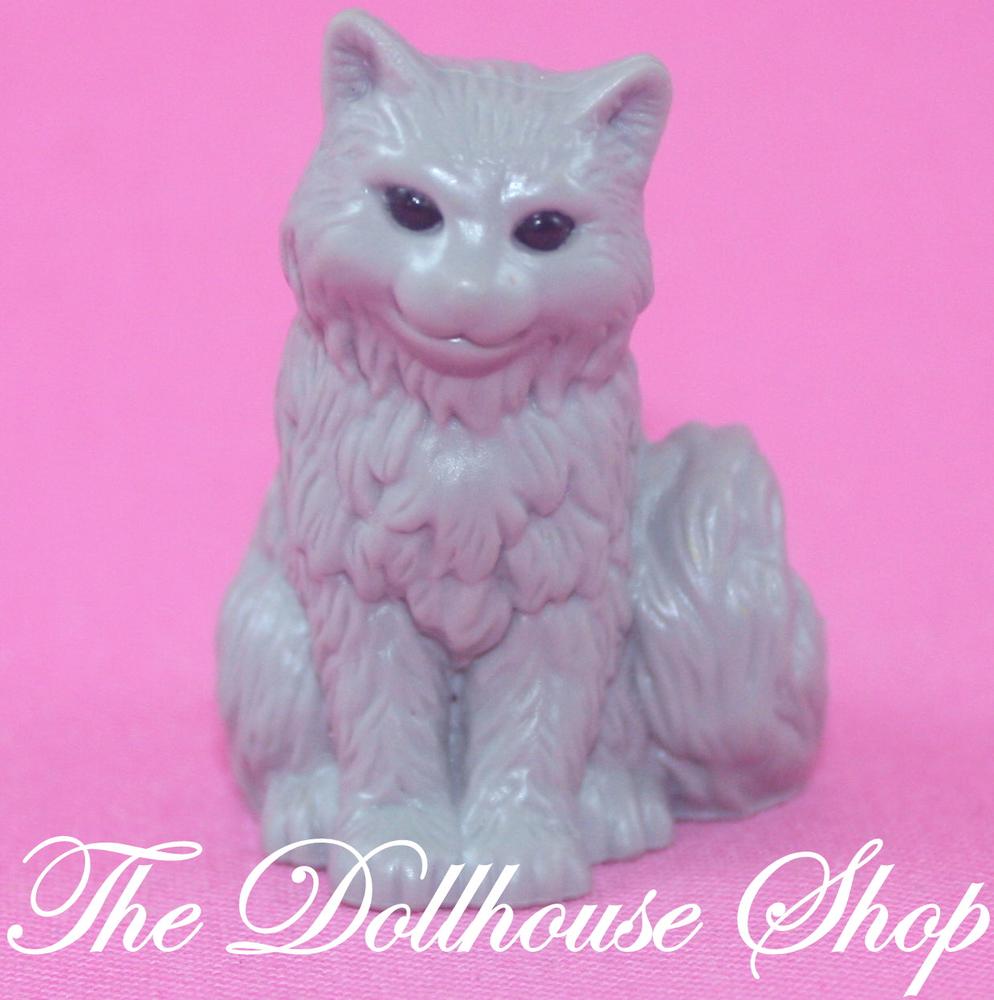Fisher-Price Loving Family Dollhouse Townhouse Pet Kitty Gray Cat kitten-The Dollhouse Shop