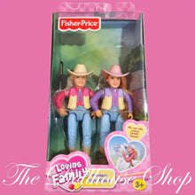 Fisher Price Loving Family Dollhouse Two Girl Western Style Riders Dolls-The Dollhouse Shop