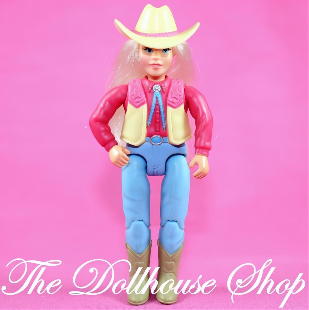 Fisher-Price Loving Family Dollhouse Western Blonde Horse Rider Girl Doll-The Dollhouse Shop