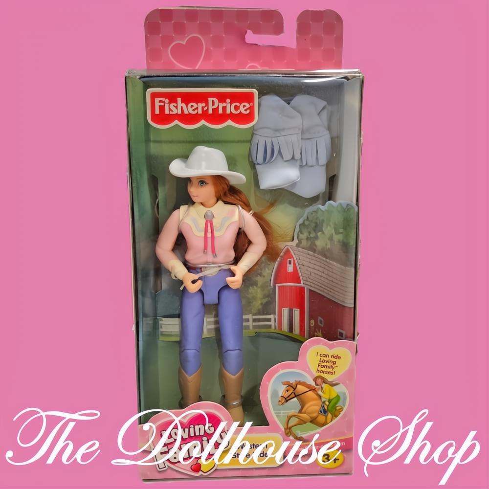 Fisher-Price Loving Family Dollhouse Western Rider Mom Doll Cowgirl-The Dollhouse Shop