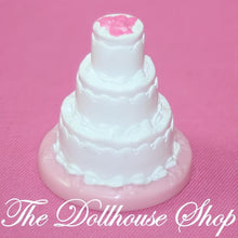Fisher Price Loving Family Dollhouse White 3 Tier Wedding Cake Kitchen Food-The Dollhouse Shop
