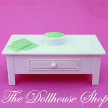 Fisher-Price Loving Family Dollhouse White Coffee Table Living Room-The Dollhouse Shop