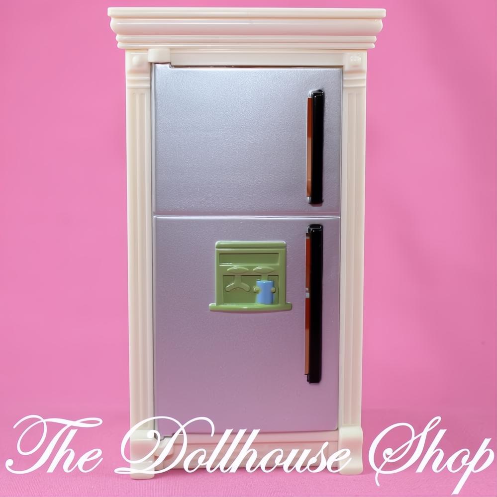Fisher-Price Loving Family Dollhouse White Refrigerator Kitchen Fridge-The Dollhouse Shop