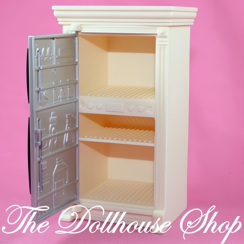 Fisher-Price Loving Family Dollhouse White Refrigerator Kitchen Fridge-The Dollhouse Shop