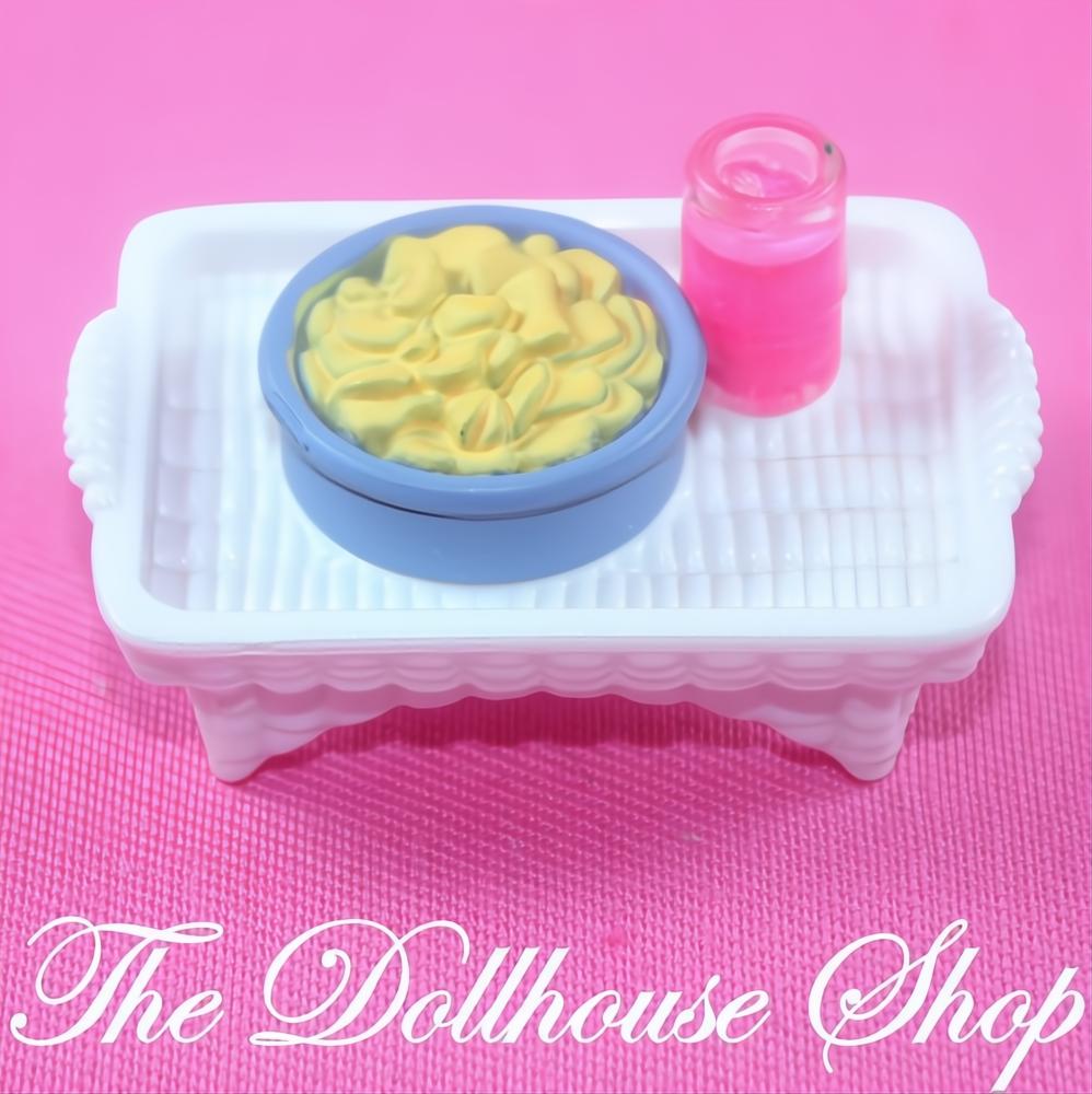 Fisher-Price Loving Family Dollhouse White Spa Pool Snack Food Tray-The Dollhouse Shop