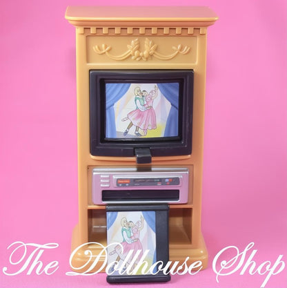 Fisher-Price Loving Family Dollhouse Winnie Pooh Flip TV Television 3 Videos-The Dollhouse Shop