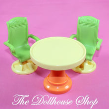 Fisher Price-Loving Family Dollhouse Yellow Cabana Table 2 Chairs-The Dollhouse Shop