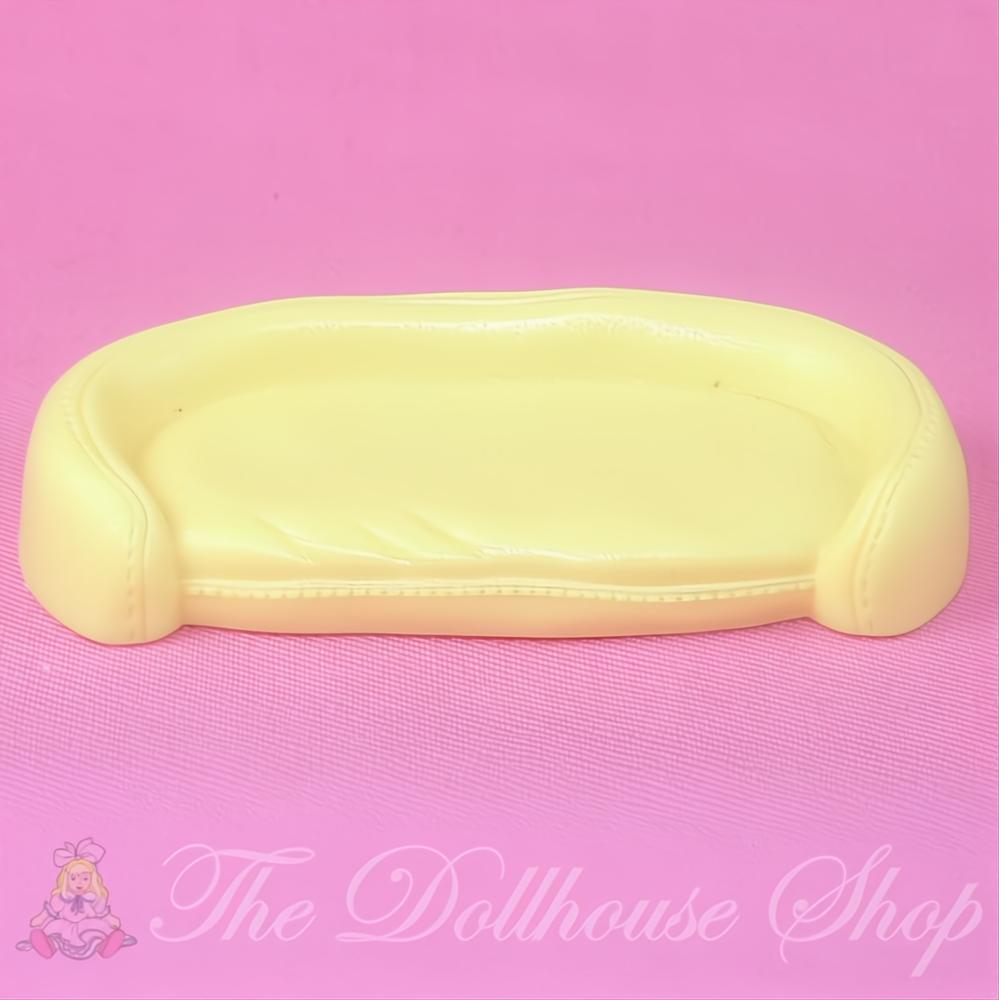 Fisher-Price Loving Family Dollhouse Yellow Dog Cat Pet Bed Kitten Puppy-The Dollhouse Shop