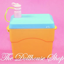 Fisher Price Loving Family Dollhouse Yellow Drinks Cooler Ice Chest Picnic Food-The Dollhouse Shop