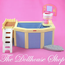 Fisher-Price Loving Family Dollhouse Yellow Swimming Pool Basketball Hoop-The Dollhouse Shop