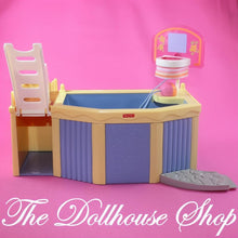 Fisher-Price Loving Family Dollhouse Yellow Swimming Pool Basketball Hoop-The Dollhouse Shop