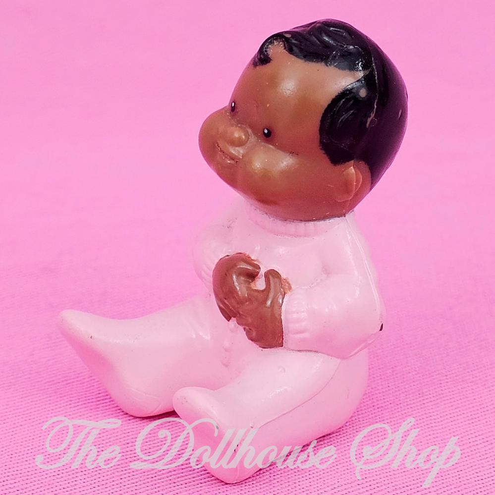 Fisher Price Loving Family Dream Dollhouse African American Pink Baby Doll-The Dollhouse Shop