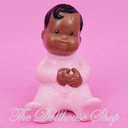 Fisher Price Loving Family Dream Dollhouse African American Pink Baby Doll-The Dollhouse Shop