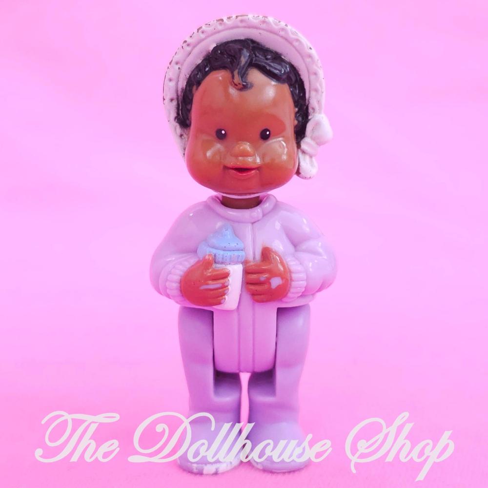 Fisher-Price Loving Family Dream Dollhouse African American Purple Baby-The Dollhouse Shop