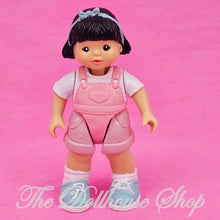 Fisher Price Loving Family Dream Dollhouse Asian Girl Doll Pink Overalls-The Dollhouse Shop