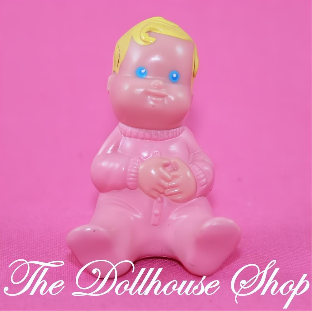 Fisher-Price Loving Family Dream Dollhouse Blonde Pink Baby Doll-The Dollhouse Shop