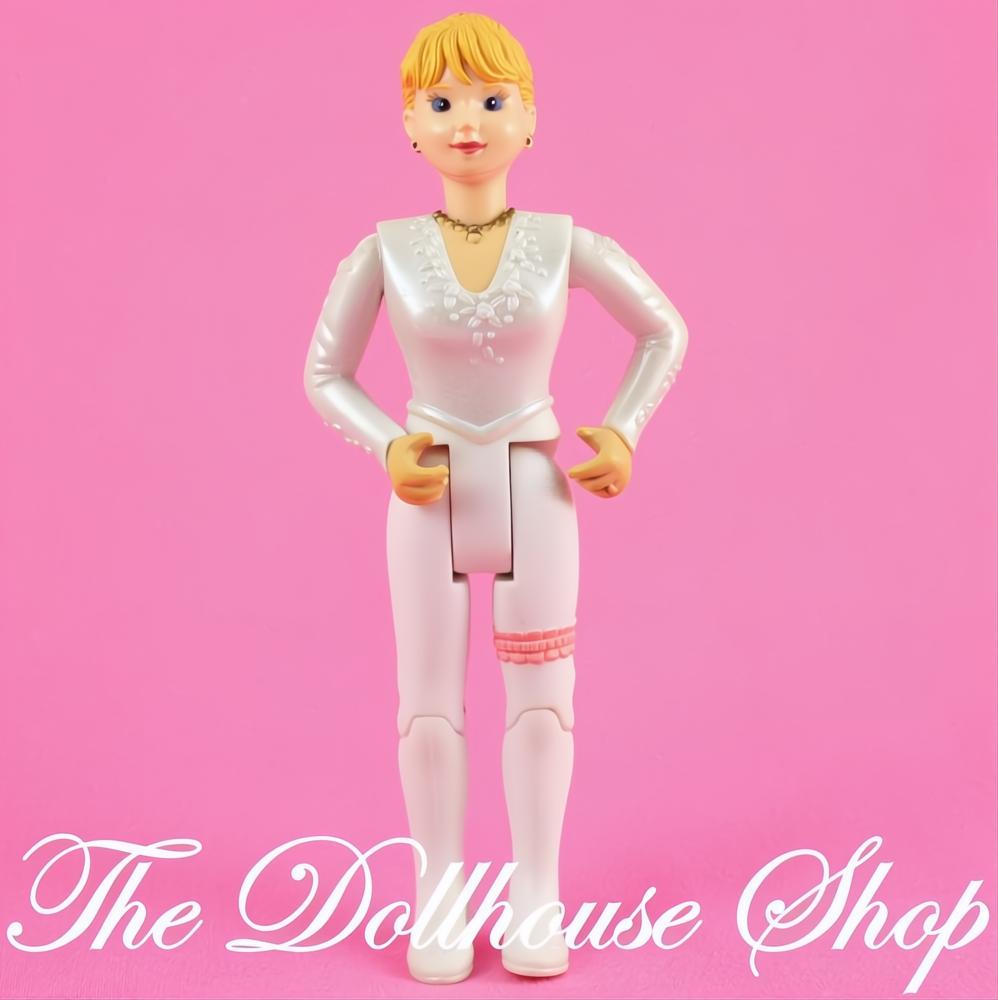 Fisher Price Loving Family Dream Dollhouse Blonde Wedding Bride Doll NO skirt-The Dollhouse Shop