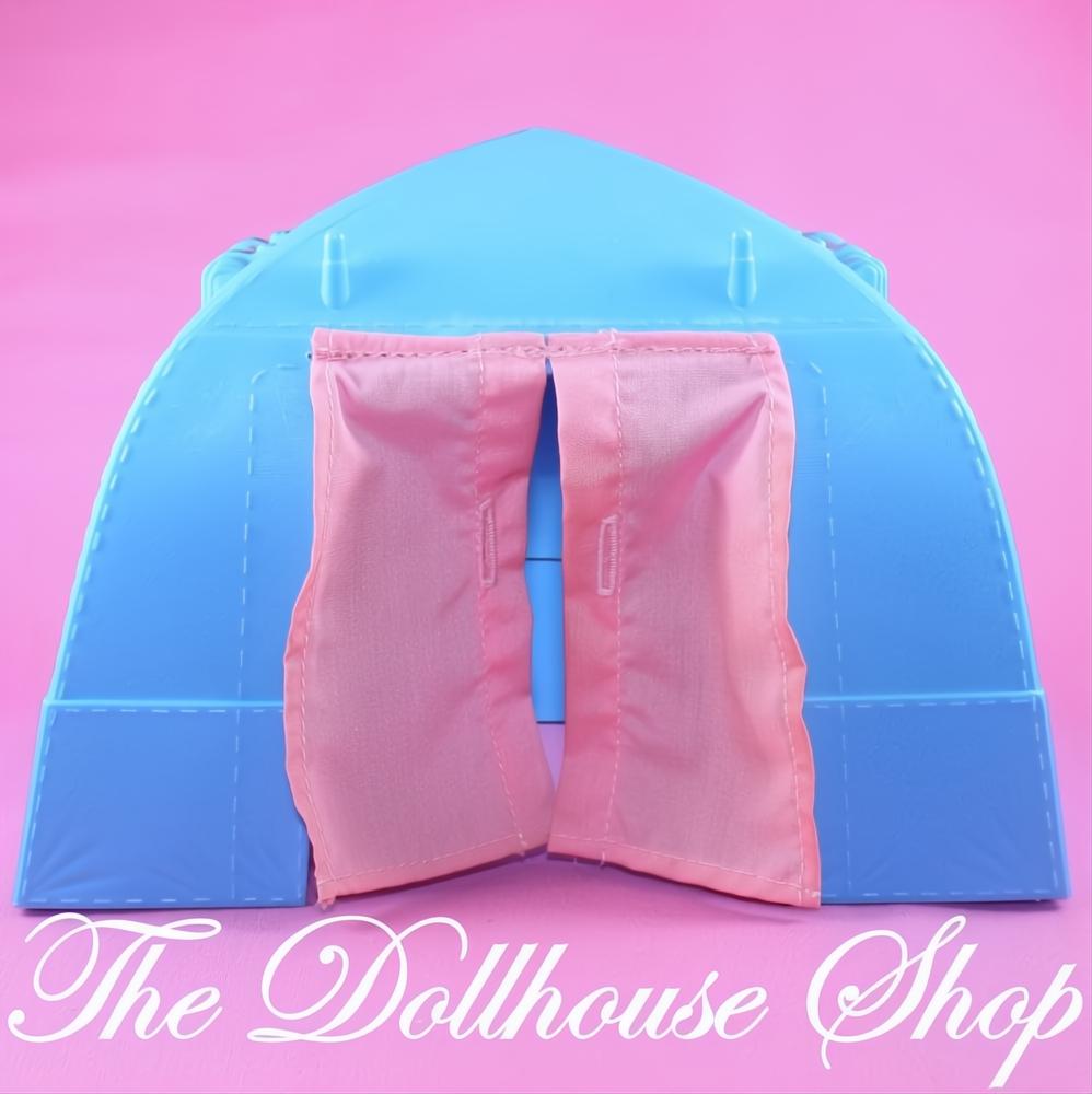 Fisher-Price Loving Family Dream Dollhouse Blue Camping Tent Camp Site-The Dollhouse Shop