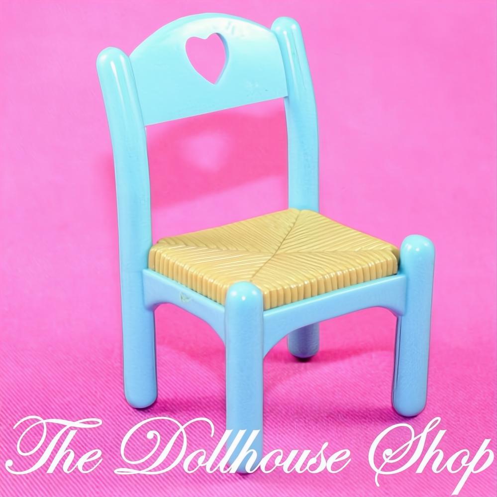 Fisher-Price Loving Family Dream Dollhouse Blue Dining Chair-The Dollhouse Shop
