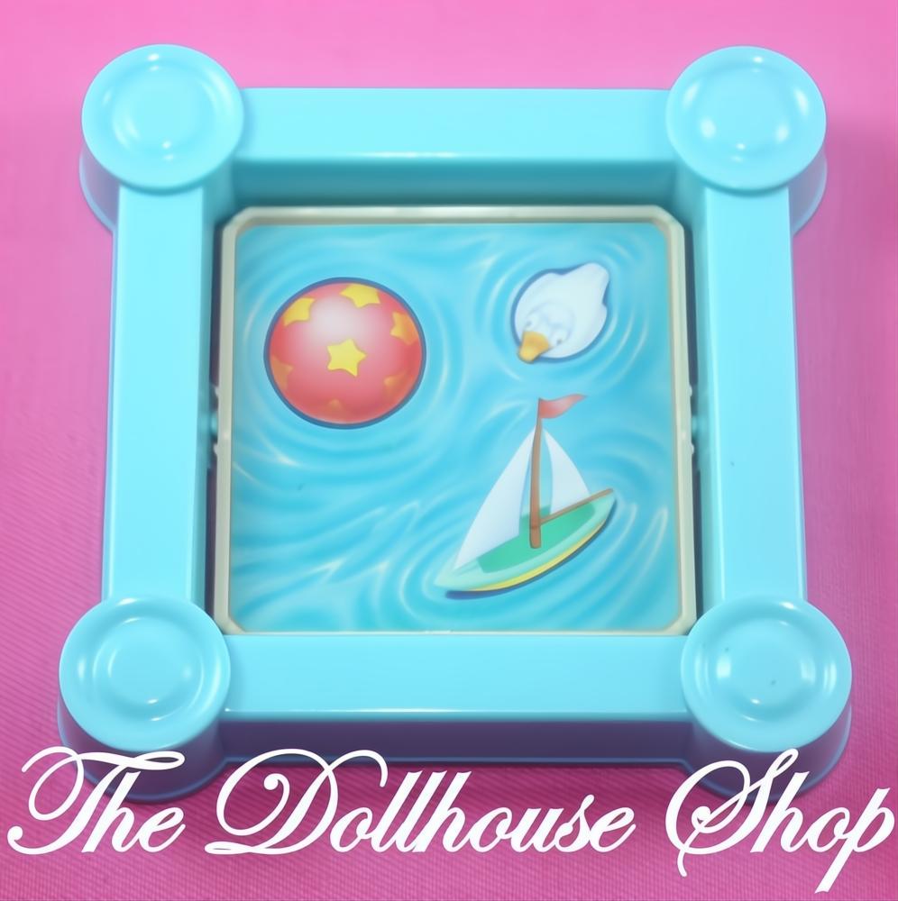 Fisher-Price Loving Family Dream Dollhouse Blue Flip Sand Box Pit Pond-The Dollhouse Shop