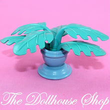 Fisher Price Loving Family Dream Dollhouse Blue Potted Plant Vase Flower Pot-The Dollhouse Shop