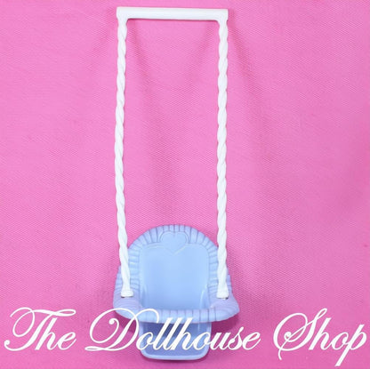 Fisher Price Loving Family Dream Dollhouse Blue Single Baby Doll Swing-The Dollhouse Shop
