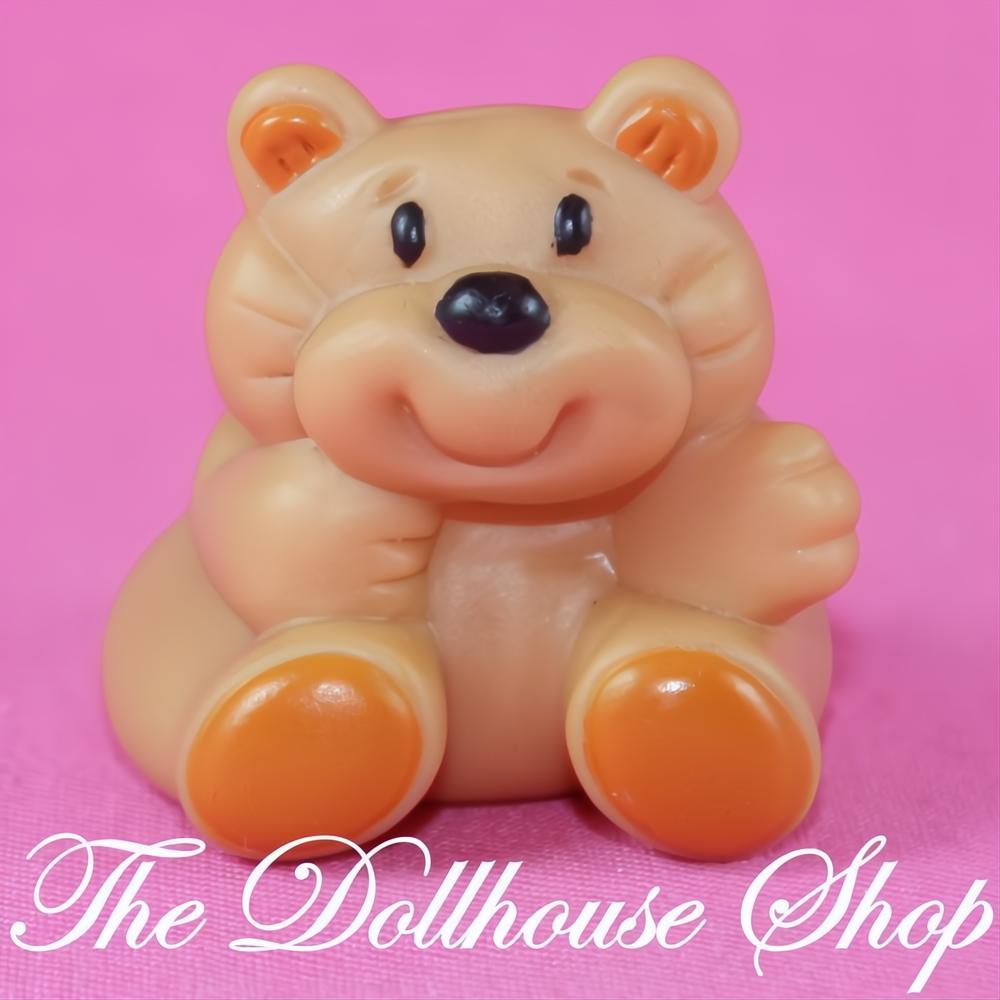 Fisher-Price Loving Family Dream Dollhouse Brown Rumple Teddy Bear Toy-The Dollhouse Shop