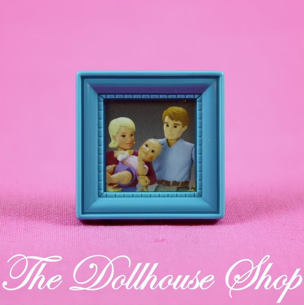 Fisher Price Loving Family Dream Dollhouse Family Photo in Blue Frame-The Dollhouse Shop