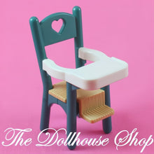 Fisher-Price Loving Family Dream Dollhouse Green Baby Doll High Chair-The Dollhouse Shop