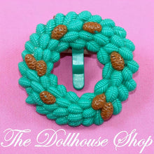 Fisher-Price Loving Family Dream Dollhouse Green Christmas Holiday Wreath-The Dollhouse Shop