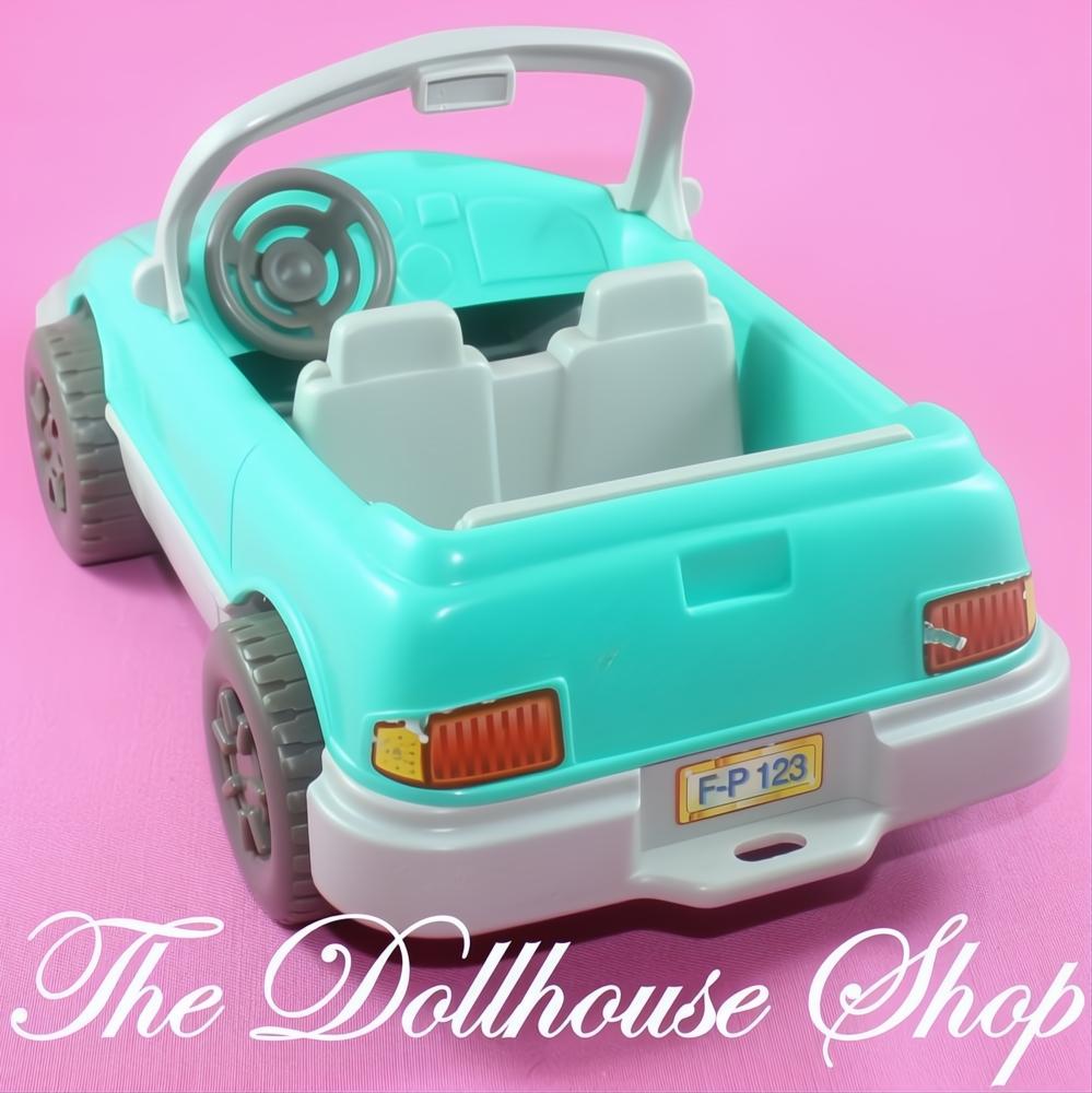 Fisher-Price Loving Family Dream Dollhouse Green Convertible Car for Camper-The Dollhouse Shop