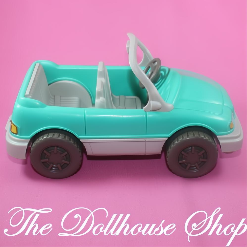 Fisher-Price Loving Family Dream Dollhouse Green Convertible Car for Camper-The Dollhouse Shop