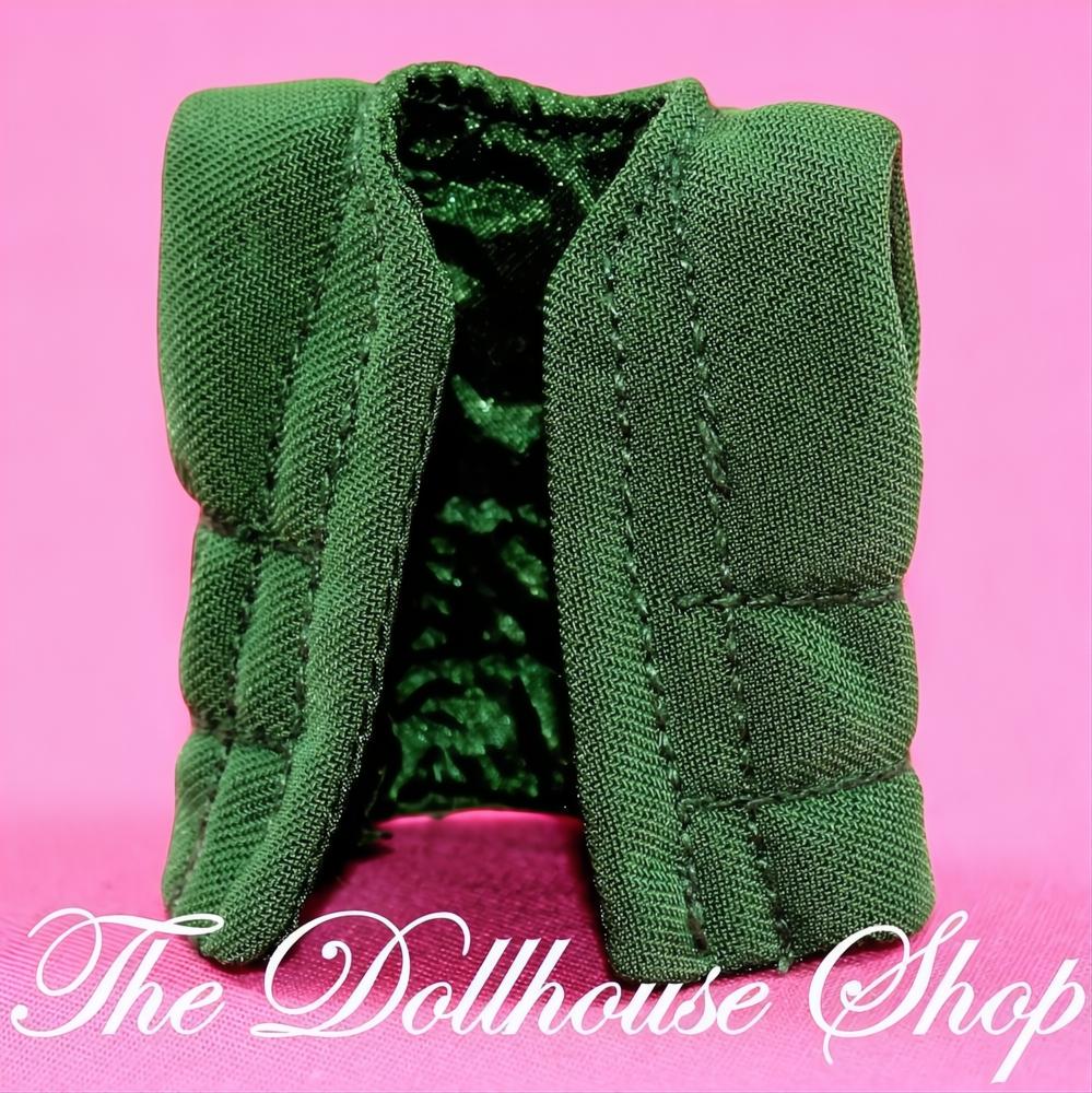 Fisher-Price Loving Family Dream Dollhouse Green Dress Up Vest for Dolls-The Dollhouse Shop