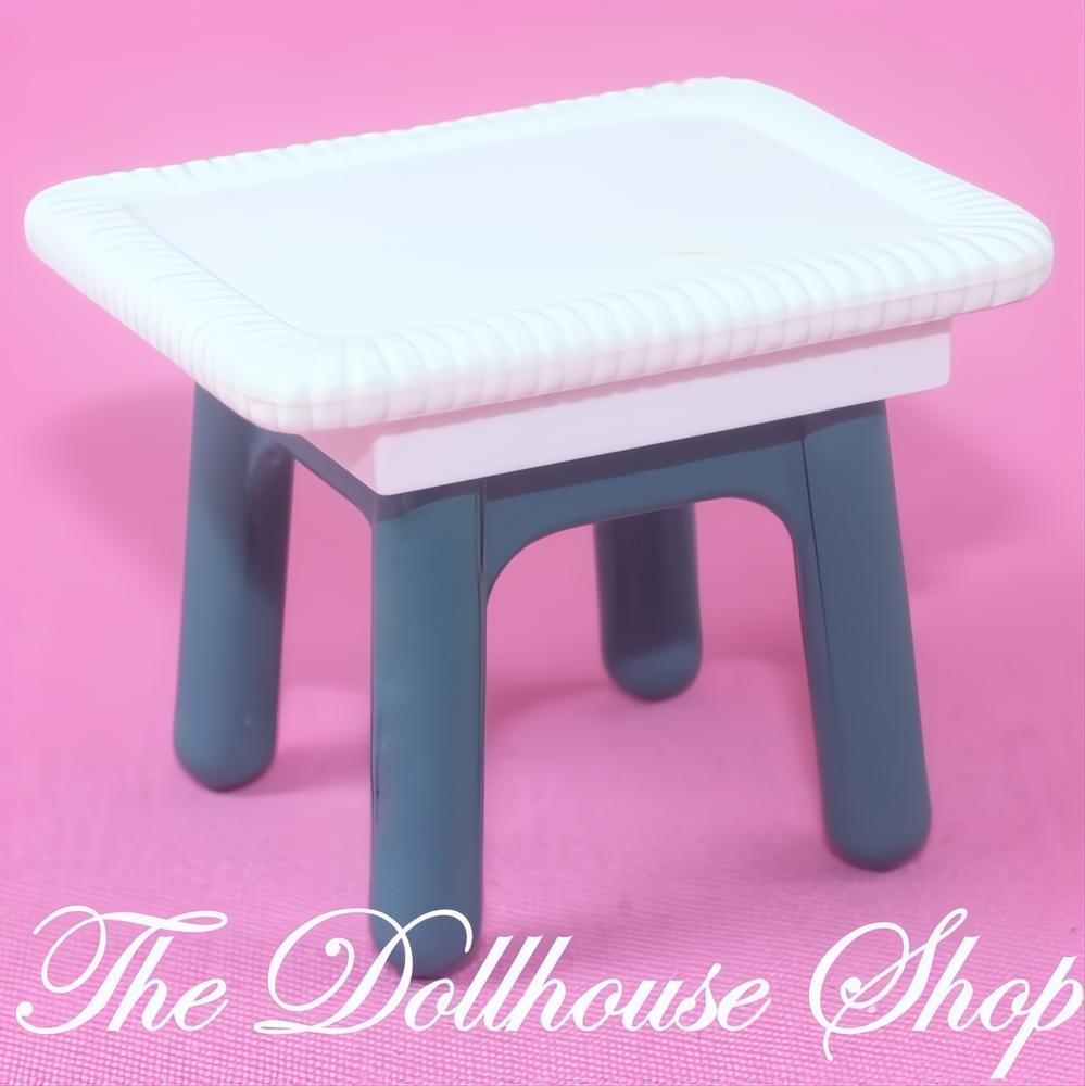 Fisher-Price Loving Family Dream Dollhouse Green Lamp End Coffee Table-The Dollhouse Shop