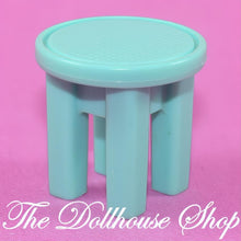 Fisher Price Loving Family Dream Dollhouse Green Playroom Desk Stool Camp Chair-The Dollhouse Shop