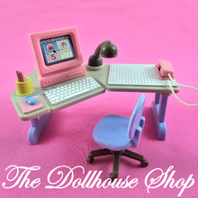 Fisher-Price Loving Family Dream Dollhouse Home Office Desk & Chair-The Dollhouse Shop