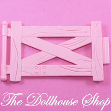 Fisher Price Loving Family Dream Dollhouse Horse Pony Stable Pink Fence-The Dollhouse Shop
